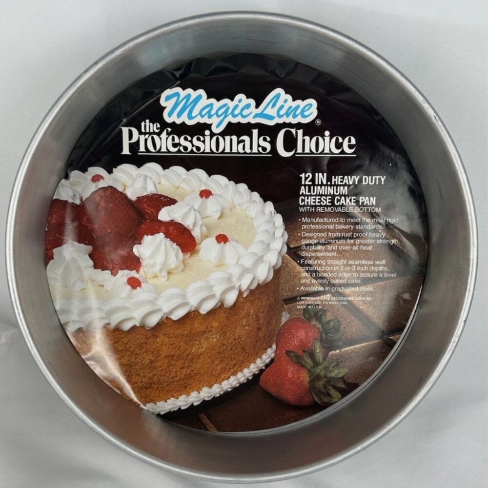 Vintage New Magic Line Cheese Cake Pan Aluminum Round 12" Professionals Choice